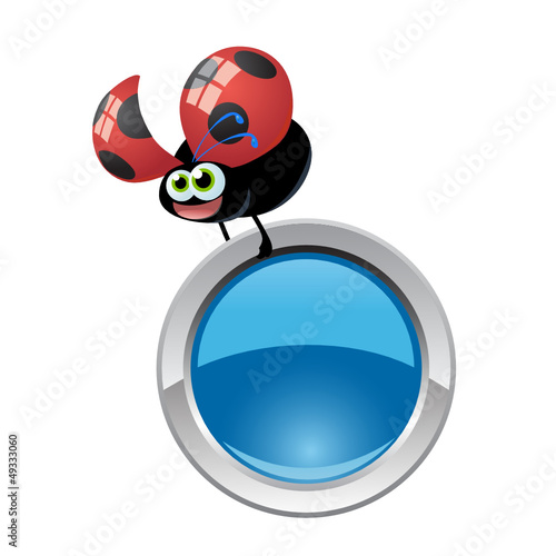 bottone coccinella