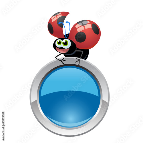 bottone coccinella