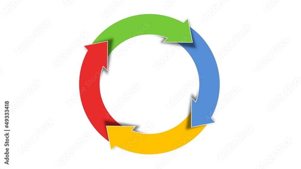 Flèches colorées - relief