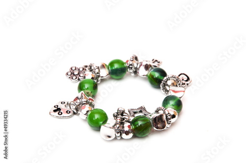 green balls bracelet