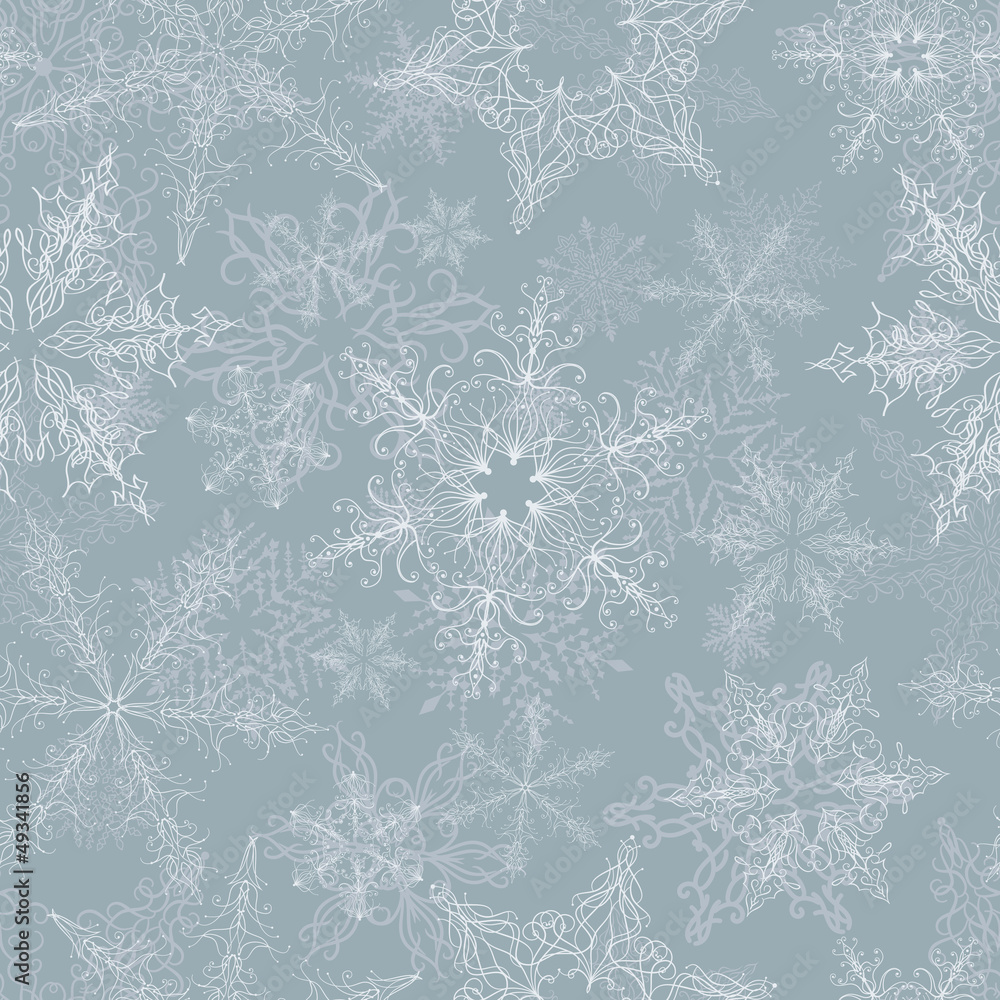 Snowflake Seamless Pattern