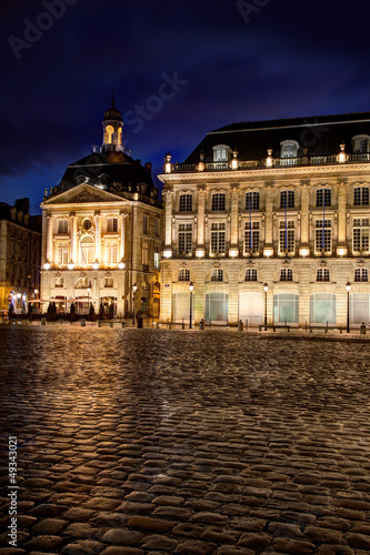 Square of the bourse, Bordeaux, Gironde, Aquitaine, France