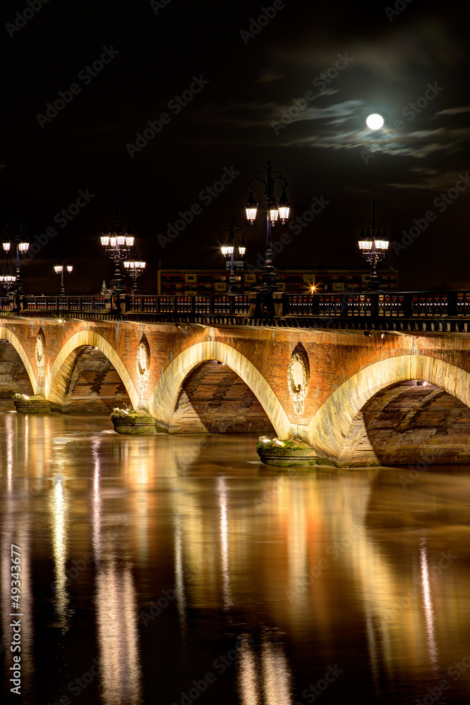 Pont de Pierre, Bordeaux, Gironde, Aquitaine, France