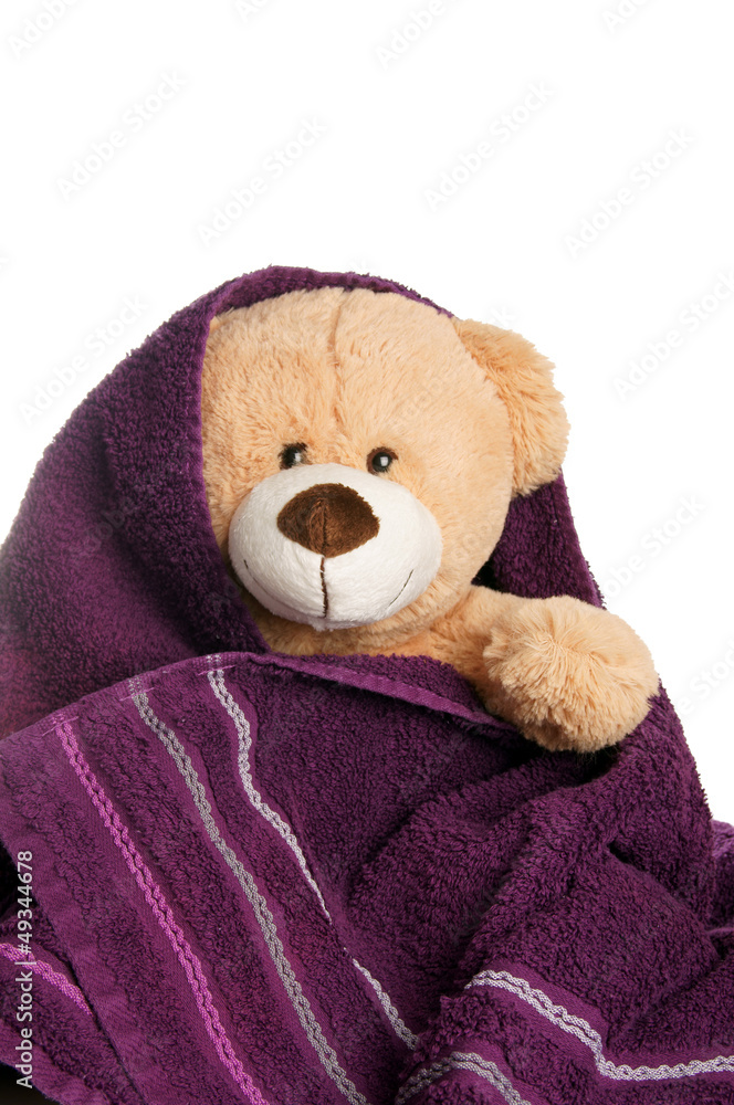 Teddy with towel Teddy with towel