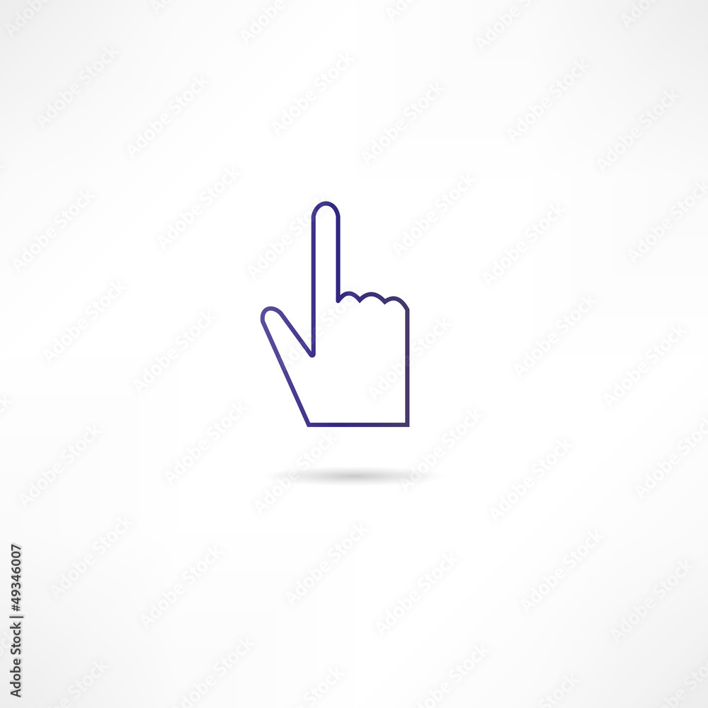 Index finger up Index finger up