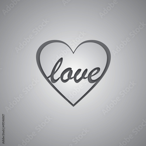 love heart shadow