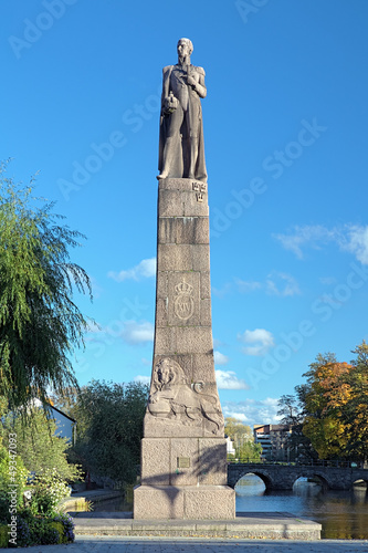 Karl XIV Johan monument in Orebro, Sweden