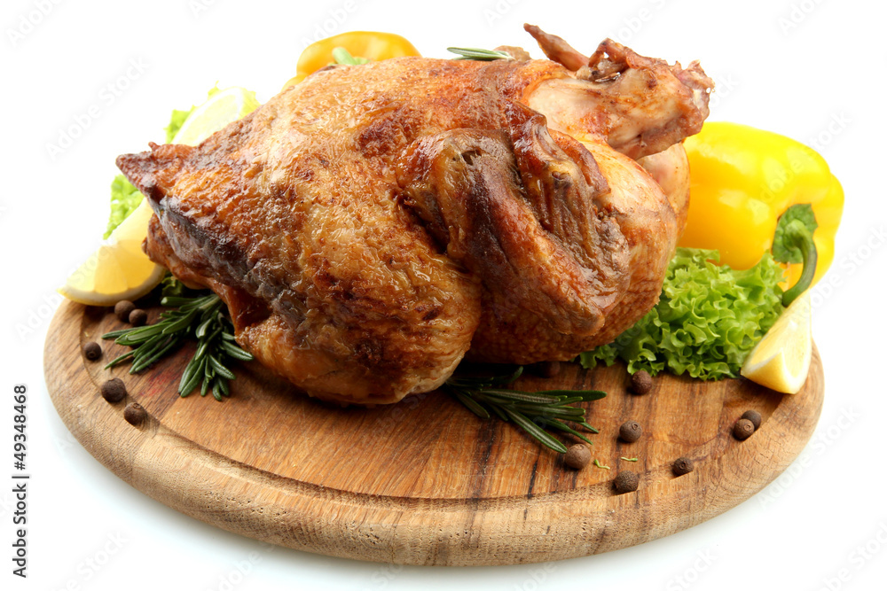 Whole roasted chicken