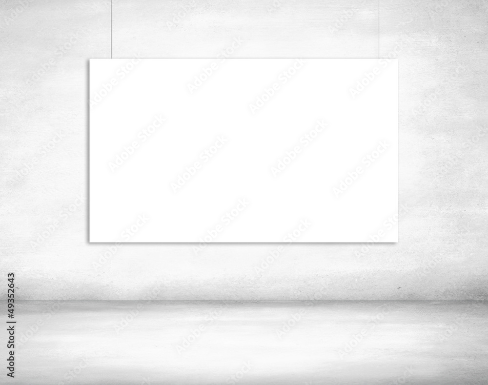 poster on wall poster on wall