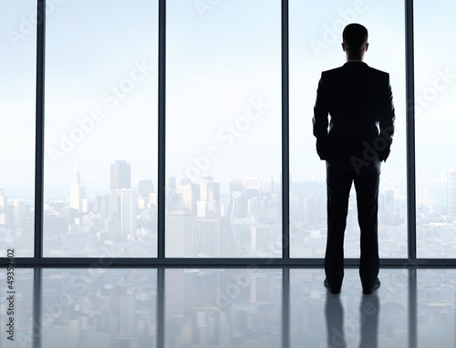 man standing in office