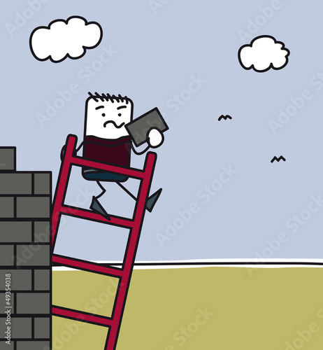 Tomber d'une échelle