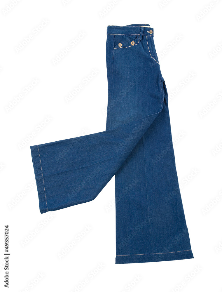 Elephant bell blue jeans Stock Photo | Adobe Stock