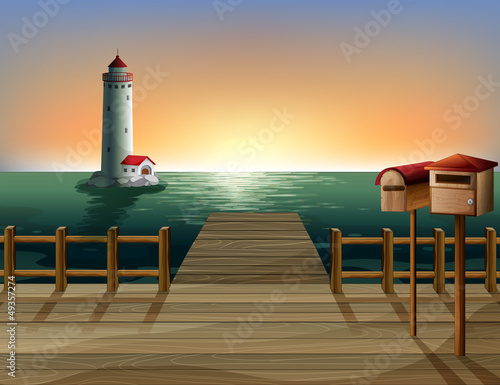A sunset view