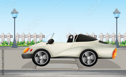A beautiful sports car