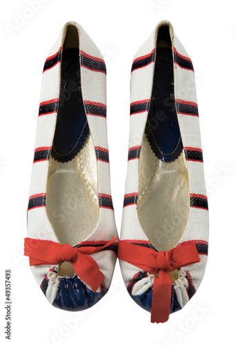 Sailor ballerinas with red bow