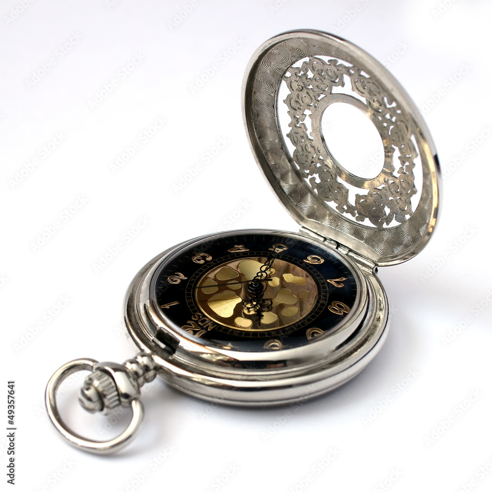 Mechanical watch on a white background Mechanical watch on a white background