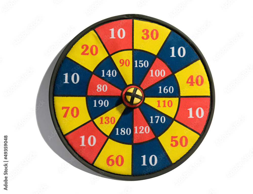 Target board with a bullseye Target board with a bullseye