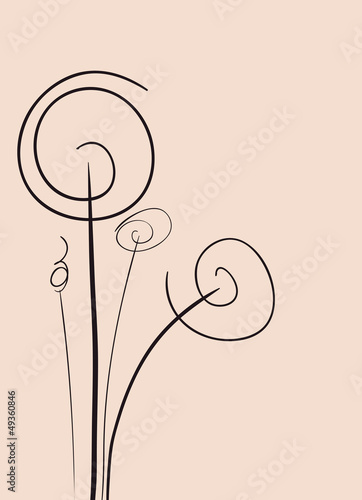 Fototapeta Naklejka Na Ścianę i Meble -  vector flower background