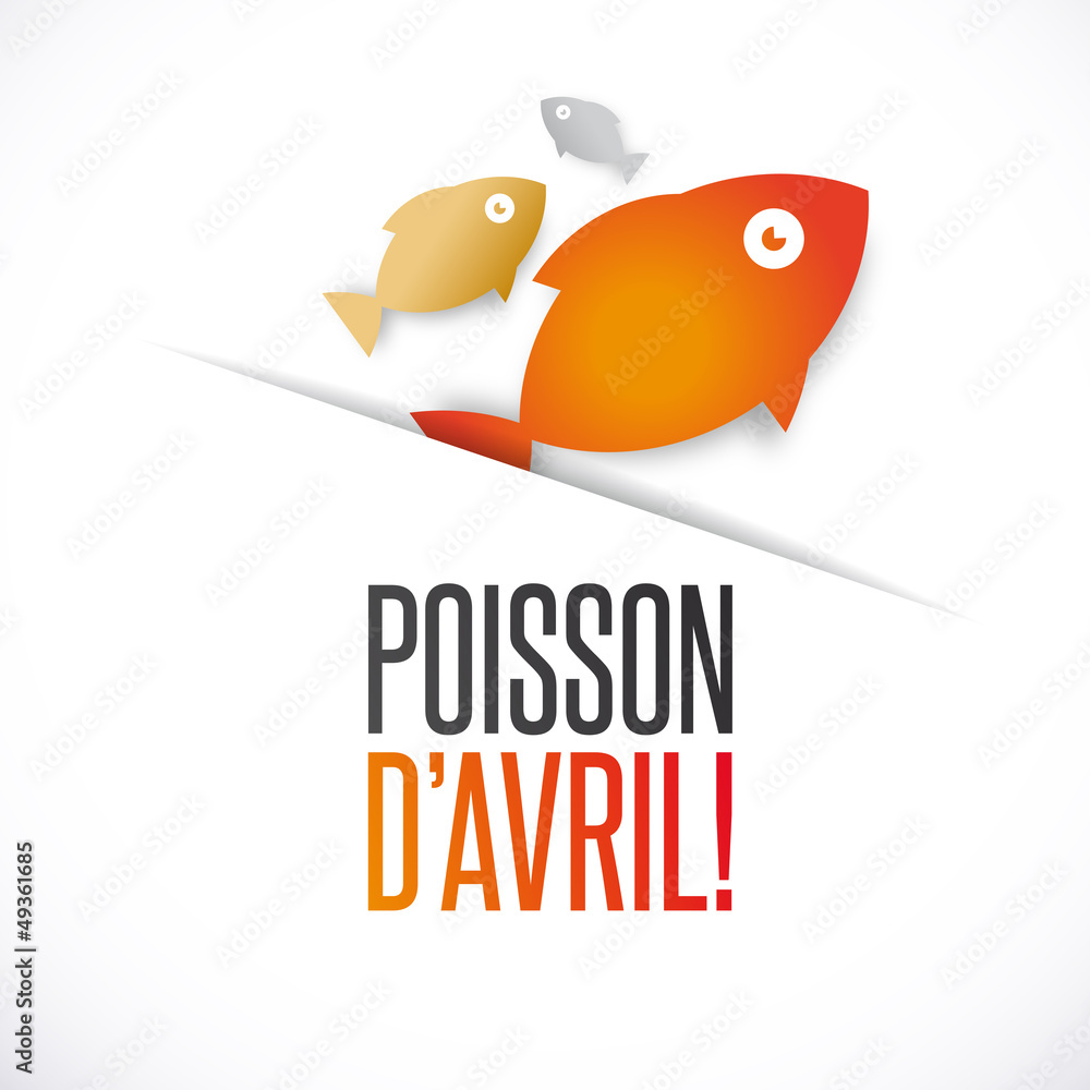 Poisson D Avril Stock Vector Adobe Stock