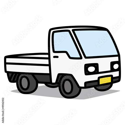 Cartoon Car 29   Kei truck