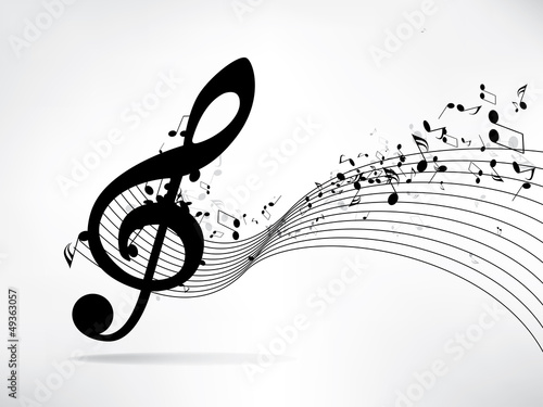 Musical abstract background