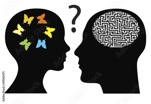 Man and woman think in different ways
