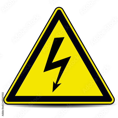 High voltage sign.