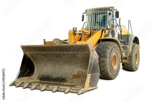 Fotografia Bagger isoliert auf weiß