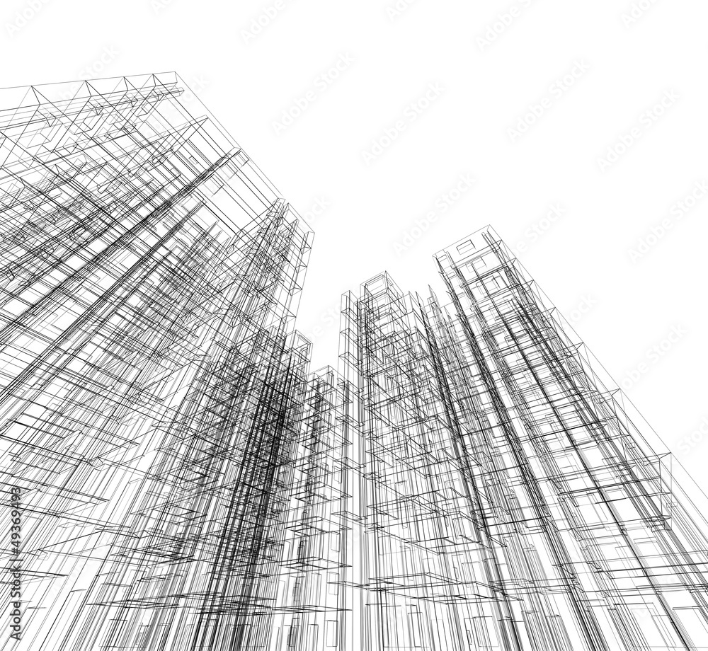 Abstract project blueprint Abstract project blueprint