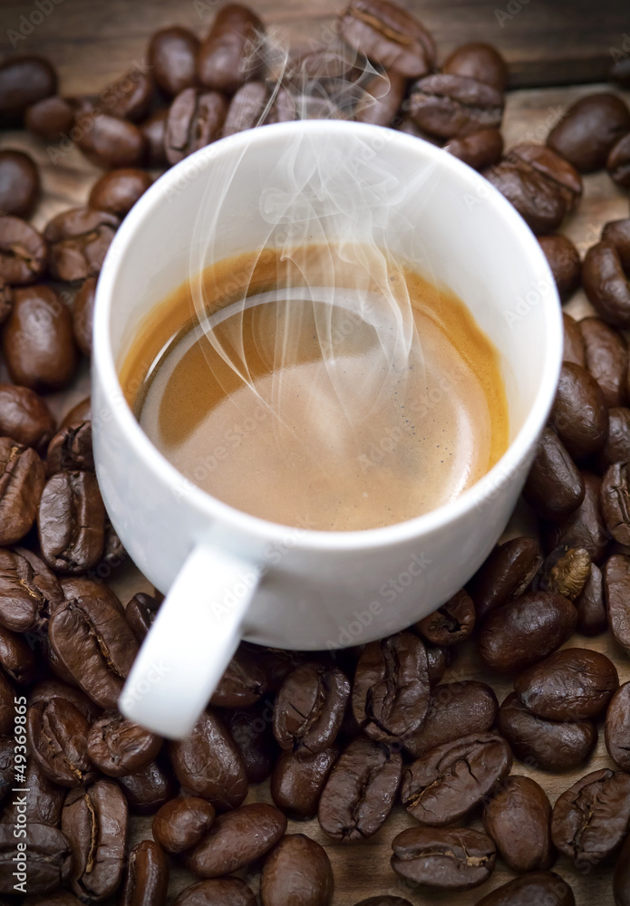 Hot espresso coffee Hot espresso coffee