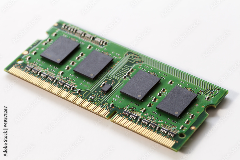 Computer memory isolated on white background Computer memory isolated on white background
