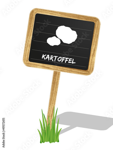 Kartoffel Schildchen Vektor