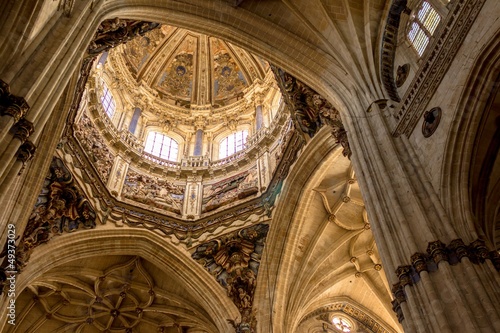 Dome of the new Cathedral in Salamanca, Spain