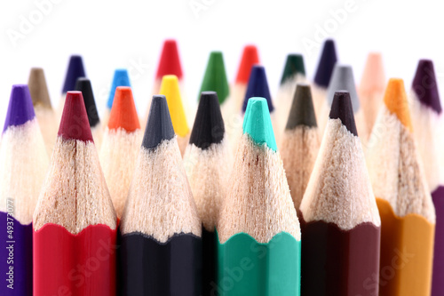 Color pencils, close up