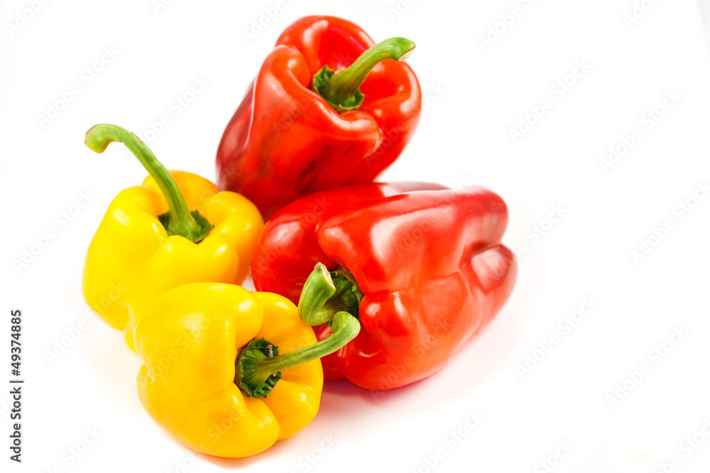 ripe red and yellow pepper ripe red and yellow pepper