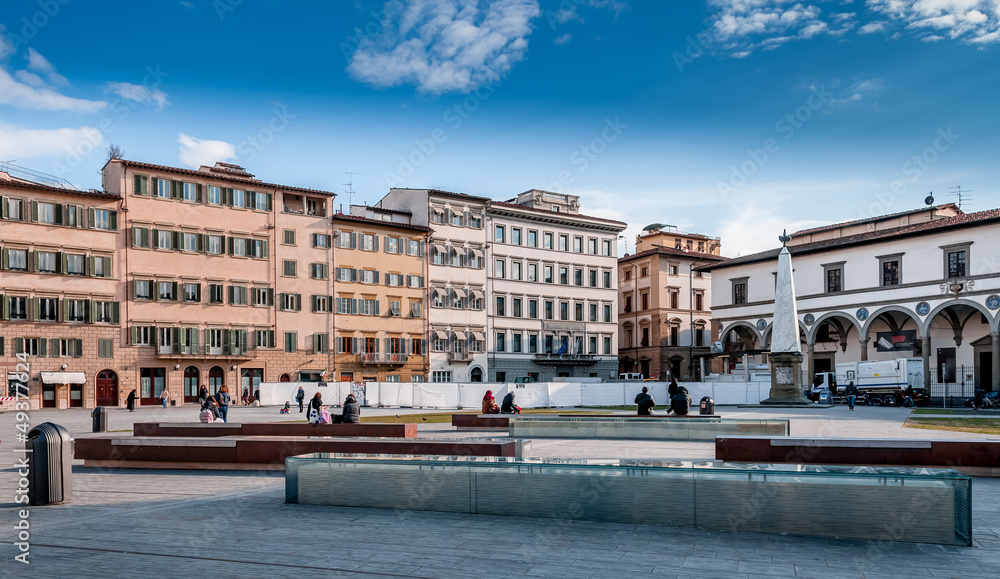 Piazza Santa Maria Novella à Florence en Toscane, Italie