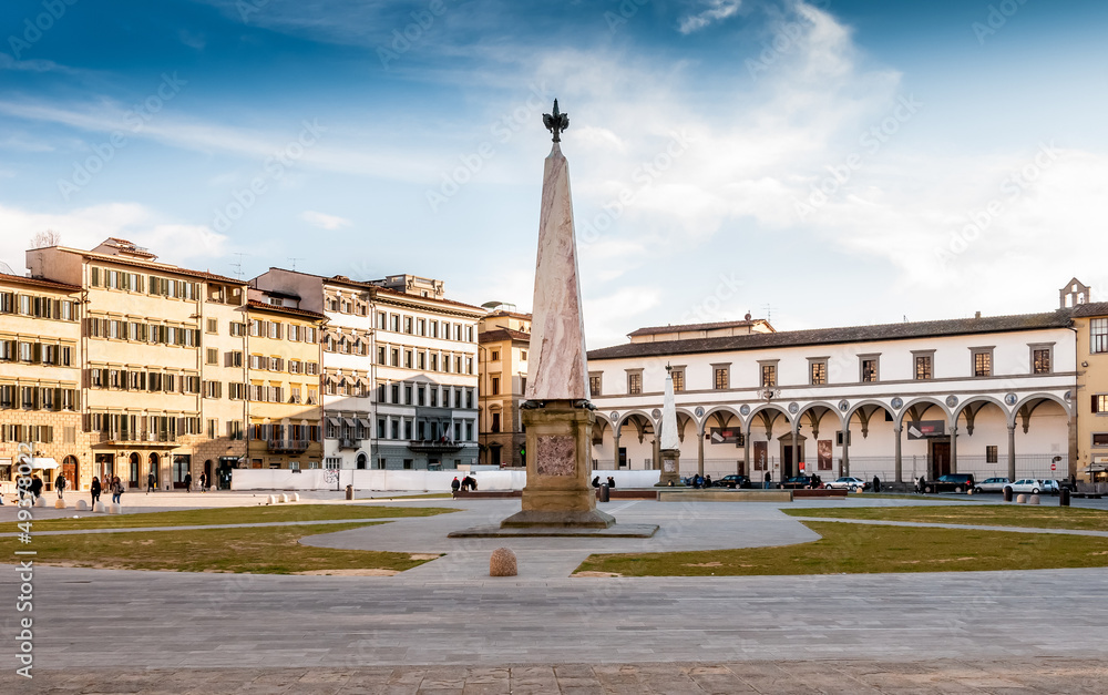 Naklejka premium Piazza Santa Maria Novella à Florence 4
