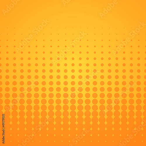 Orange Halftone Pattern