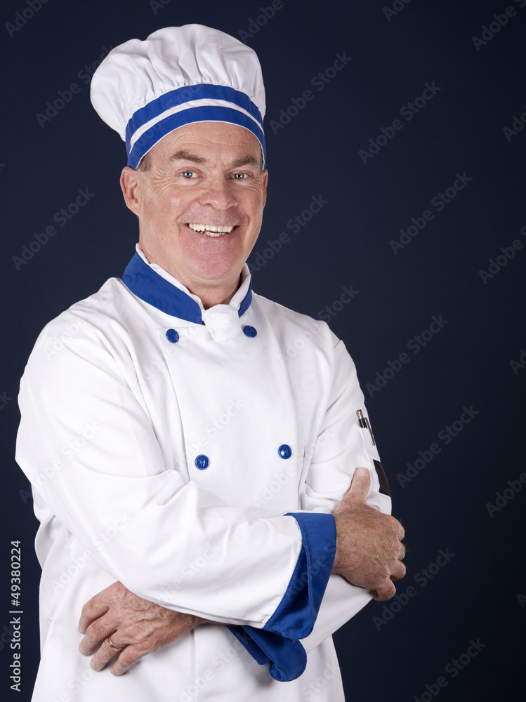 Naklejka premium mature chef