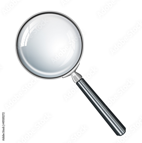 Magnifying glass realistic