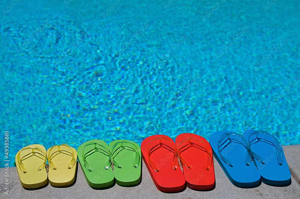 Naklejka premium Summer Flipflops
