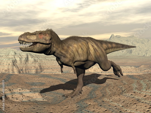 Tyrannosaurus running - 3D render