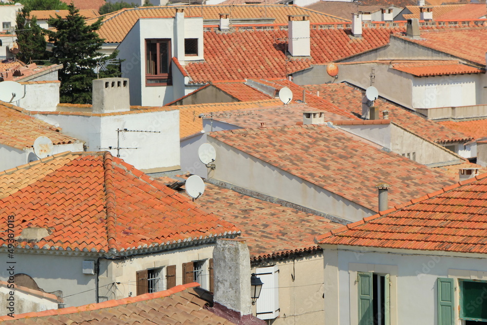 Roofs at Saintes-Maries-de-la-mer, Camargue, France