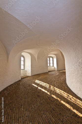 Inside of Round Tower in Copenhagen  Denmark