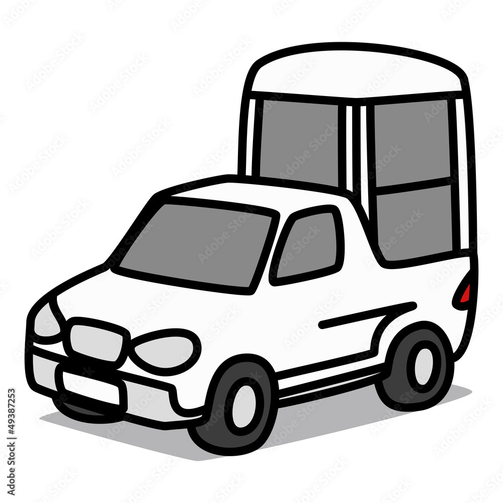 Cartoon Car 62 : Papamobile
