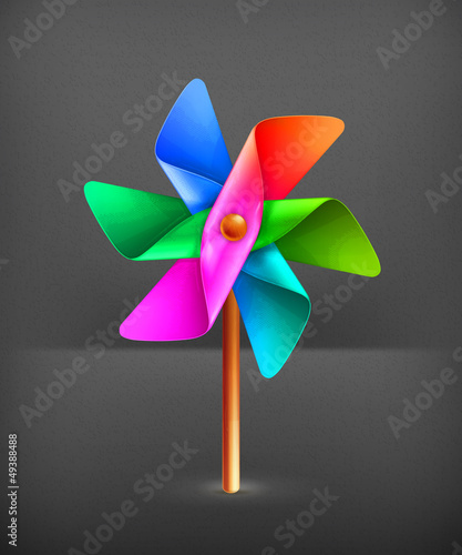 Pinwheel toy multicolor