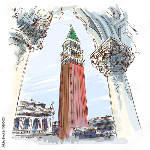 Venice - Piazza San Marco and Kampanila