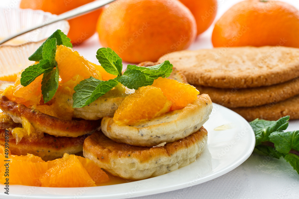 poppy muffins with orange jam