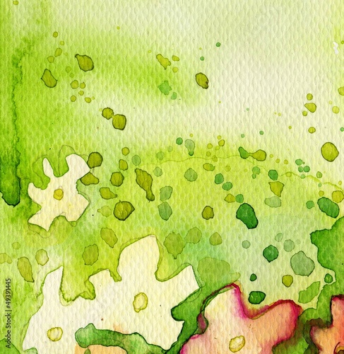 nice green watercolor background for a Website
