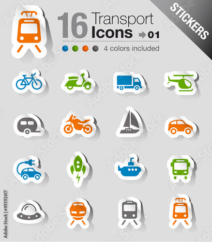 Stickers - Transportation icons